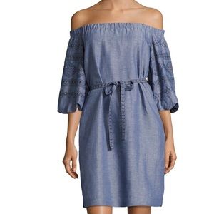 NWT LAUNDRY by Shelli Segal Chambray Sheath Dress